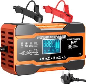 12-Amp Car Battery Charger, 12V/12A...