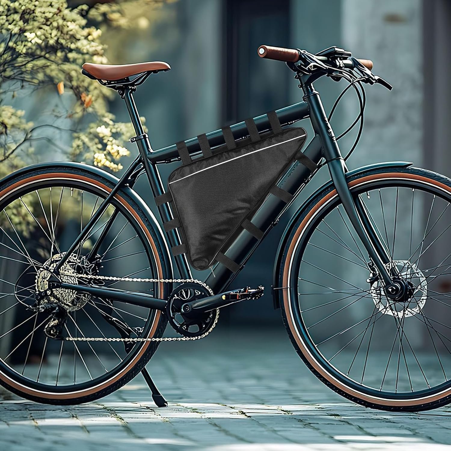 HEMOTON Ebike Battery Bag Triangle Bike Frame Bag, Electric Bicycle Conversion Kit Case for Mountain Cycling, Waterproof 1680D Oxford Storage Case for Easy Installation and Secure Storage - Image 9