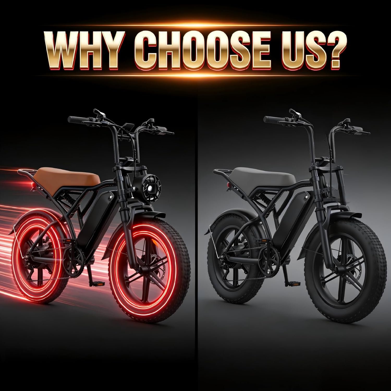 Electric Bike for Adults, 48V 15.6Ah Removable Battery Ebike with 20" Fat Tires, 7-Speed Shimano Gears, Front & Rear Suspension, Mechanical Disc Brakes, LED Headlight, 330LBS Capacity - Image 6