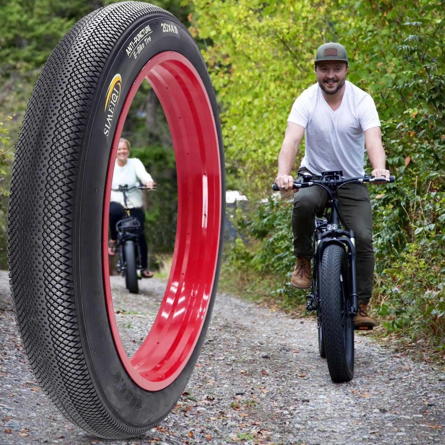 20"/26"X4.0" Inch E-Bike Fat Bike Tires Electric Tricycle Tyres Foldable Replacement Tire for City Commuter Ebike Street Road Pavement Park or Urban Mountain Bicycle - Image 7