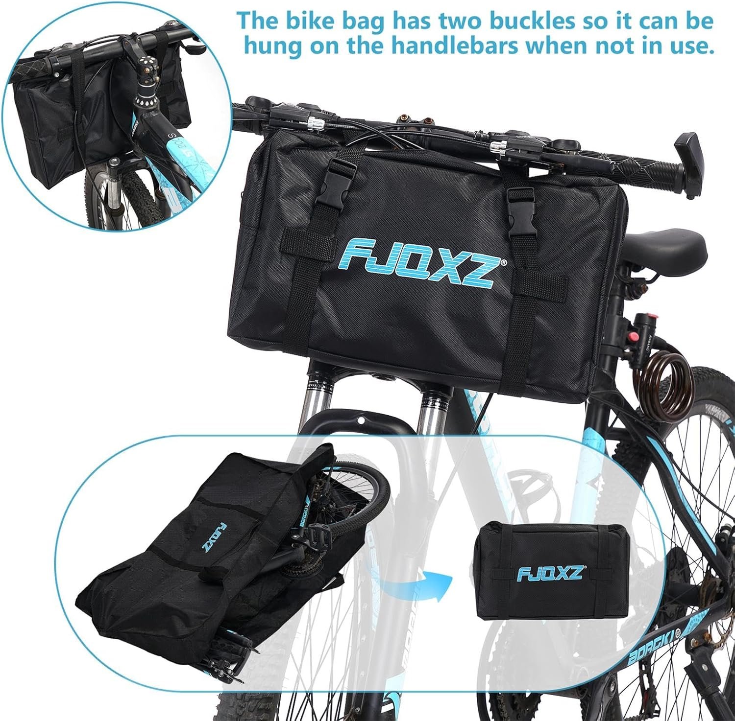 Bike Folding Travel Bag 26 Inch 1680D Padded Folding Carrier Waterproof Cycling Luggage Bag for Transport,Air Travel - Image 3