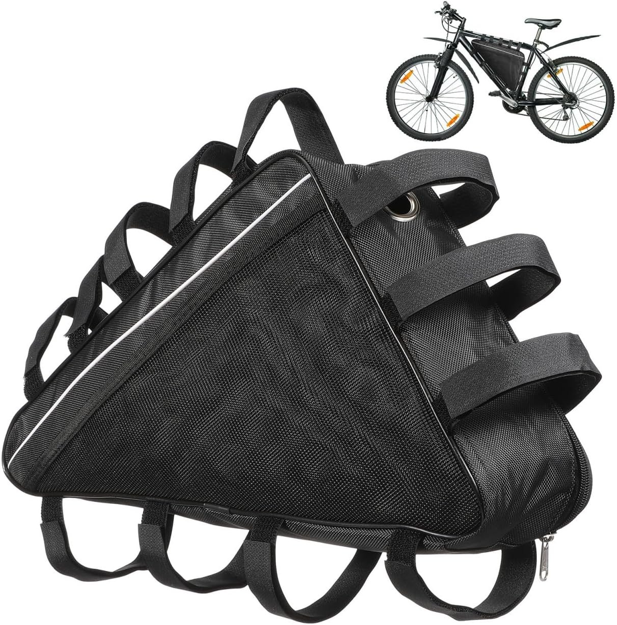 HANABASS Ebike Battery Bag, Waterproof Triangle Frame Storage for Bicycle Conversion Kit & Controller, Oxford Cloth Cycling Pouch
