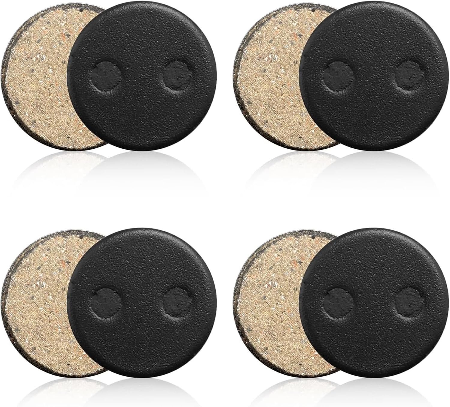 Bike Disc Brake Pads 4 Pairs Resin Oil Semi-Metal Round Pad Bicycle Accessories Brake Pads Replacement Cycling Road Mountain Bike Brake Pads for Bicycle Electric Bike Cycle - Image 6