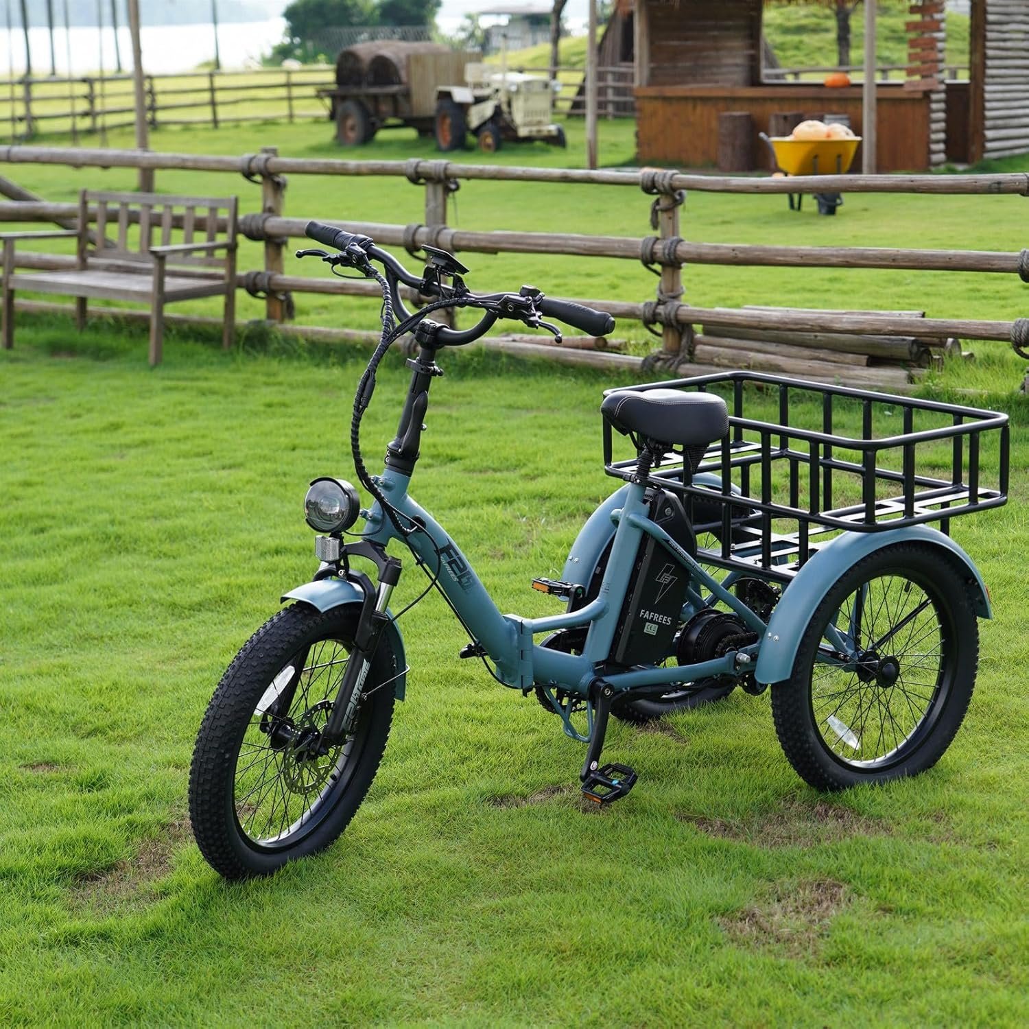 Fafrees F20 Mate E-Bike, 20-Inch Foldable Electric Trike, 18.2Ah/21AH/25AH Removable Battery, Electric Cargo Tricycle for Adults Senior, 15.5MPh, Range 110km/130km/150km - Image 8