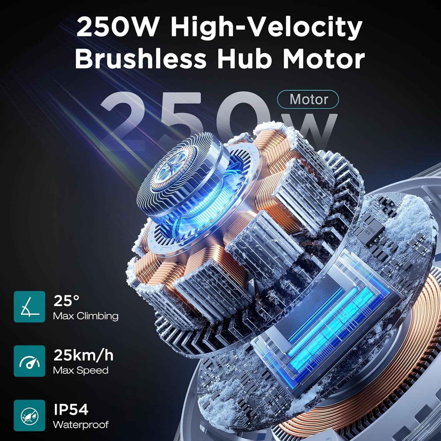 HITWAY E-Bike Electric Bike, 16 inch Folding Ebike with 36V/7.8Ah Battery, 250W Motor & 25km/h, Range 35-70km, Urban Commuter Electric Bicycle for Adults & Youth - Image 2