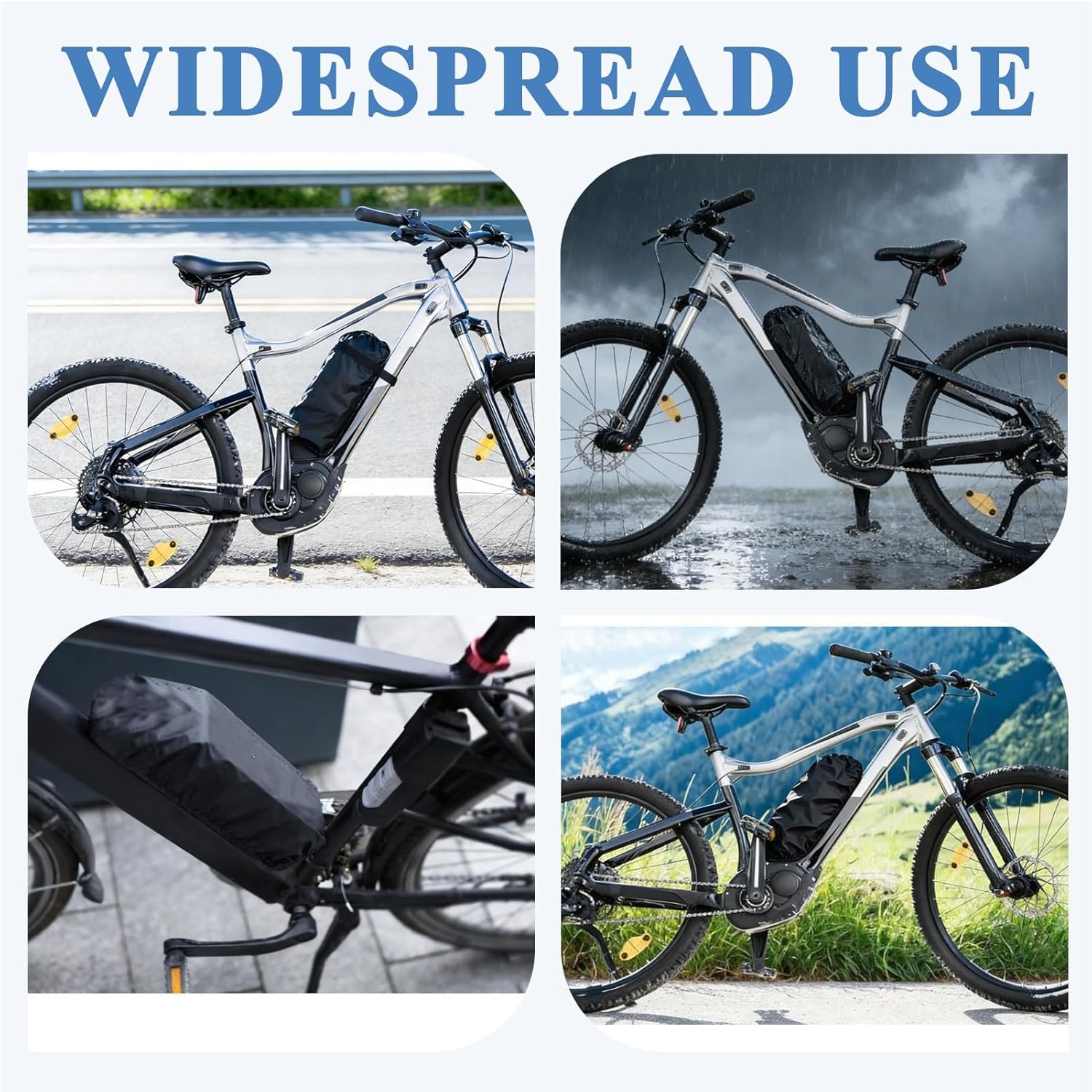 Ebike Battery Bag Waterproof, Protective Ebike Battery Cover With High Elasticity Fitting, Durable Electric Bike Accessories, Dustproof Protection, Universal Fit Ebike Batteries(48x19x24cm) - Image 6
