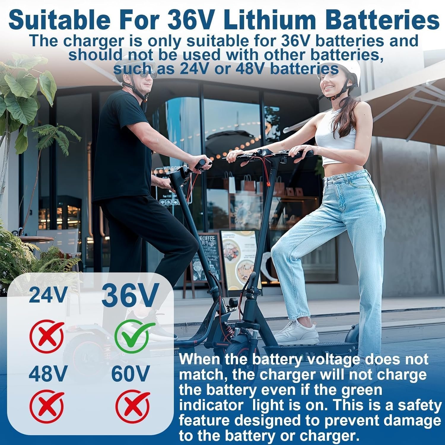Electric Scooter Charger, 42V 2A Hoverboard Charger UK 3 Pin 36V Universal lithium Batterie Charger with 6 Connectors Electric Bike Chargers e Scooter Chargers for Balance Mobility Scooter Hoverboard - Image 5