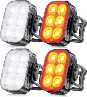 Glangeh Bike Lights Ultra Slim, Rec...