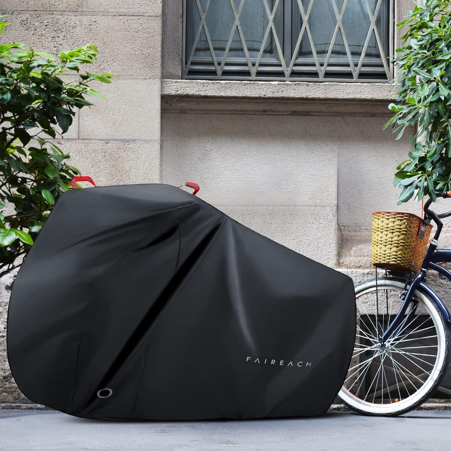 Bicycle Cover, Waterproof Outdoor Bicycle Cover 210D Oxford Polyester Black with UV Protection Rain Snow Dust for Road Bike, Motorcycle, Scooter, MTB - Image 7