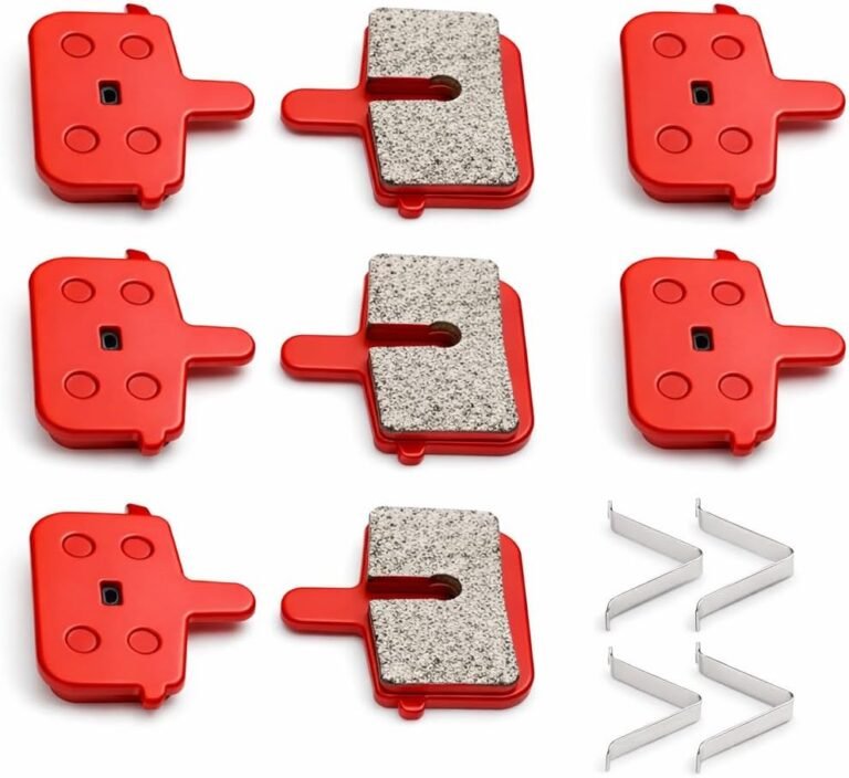 8pcs Bike Disc Brake Pads Durable Resin Semi‑Metal Mountain Bike Brake Pads Replacement 29.5 x 30mm