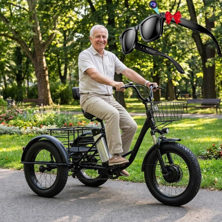 Adult Three-Wheeled Electric Trike - 48v/12ah Removable Battery, 20-Inch Electric Cargo Bike, Wide Tires, 35km Range, Perfect for Shopping and Picnics, Max Load 200kg