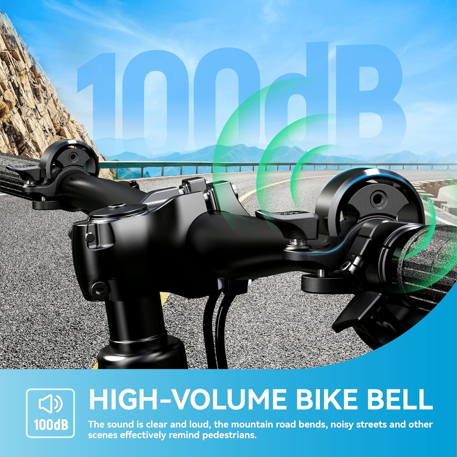 Greallthy Bike Bell - Aluminum Alloy, Clear Loud Sound - for Adults & Kids, Sturdy & Compact - Fits 0.75-1in (19-25.4mm) - Perfect for Kids/Folding/Most Standard Mountain Bikes Scooter. - Image 5