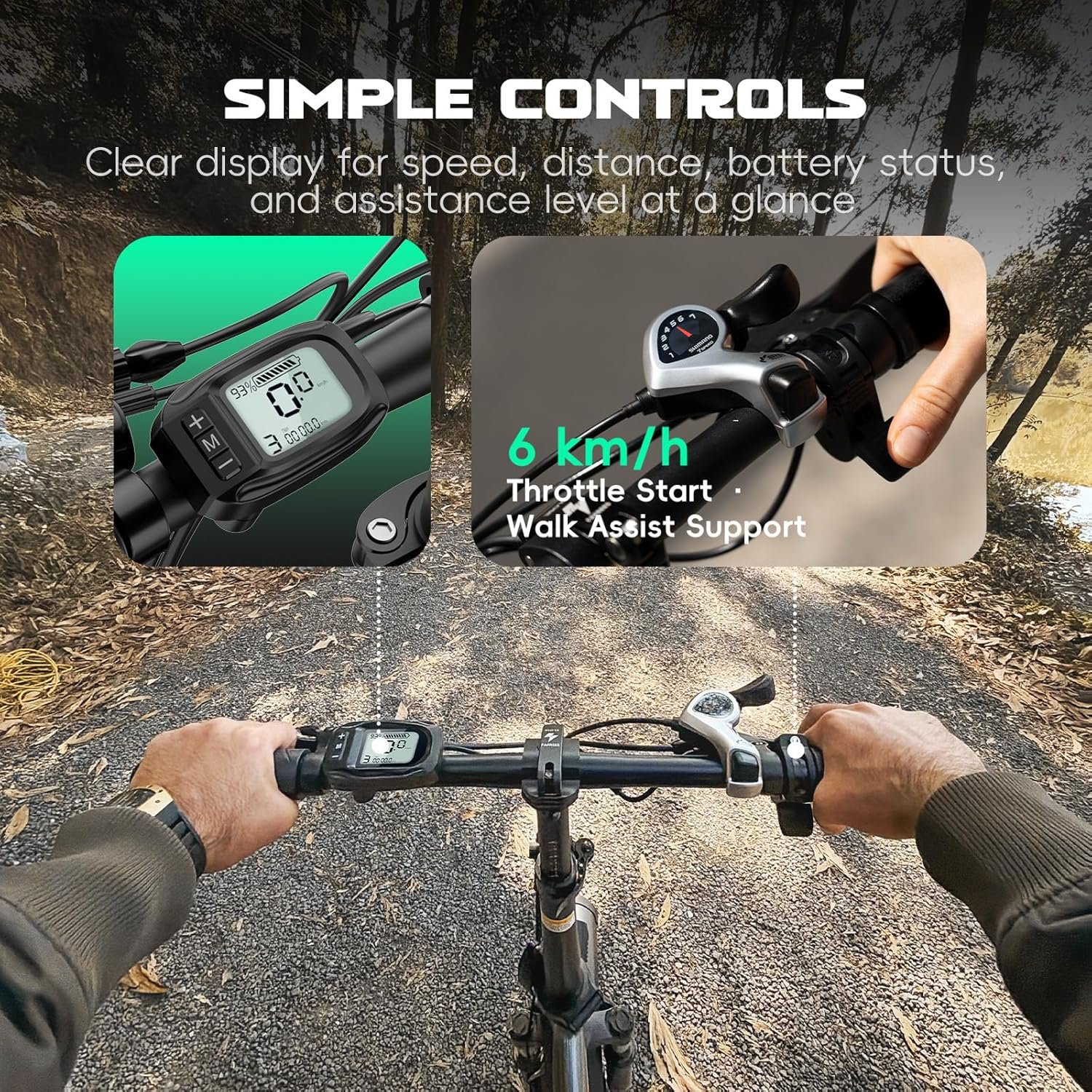 Fafrees F20 Electric Bike for Adults, 20 INCHES Folding E-Bike 250W, 36V 16AH/18AH Removable Battery, 7-Speed City Electric Bicycle - Image 5