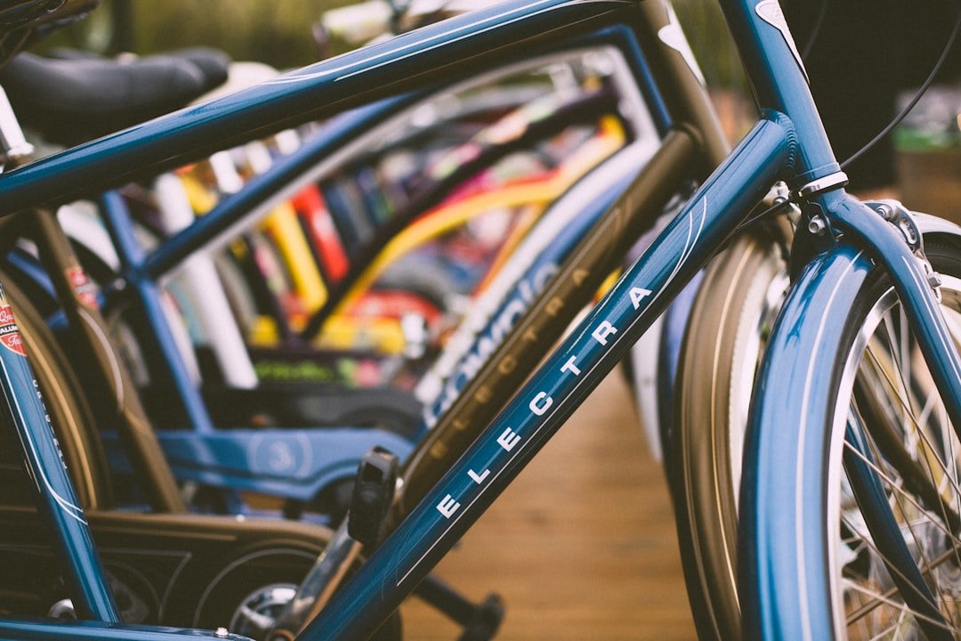 A well-organized garage with an electric bike securely stored, showcasing proper storage techniques.