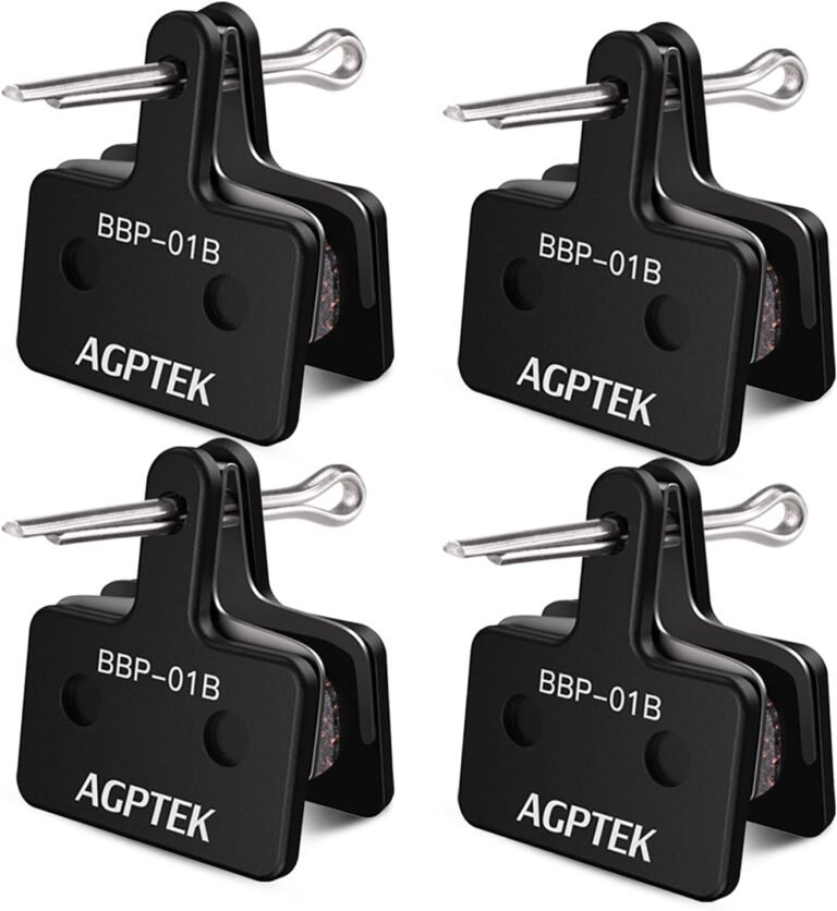 AGPTEK Bike Brake Pads 4 Pairs Disc Brake Pads for Bicycle, Compatible with Shimano B01S M515 M525 C501 C601 M415 M416 M485