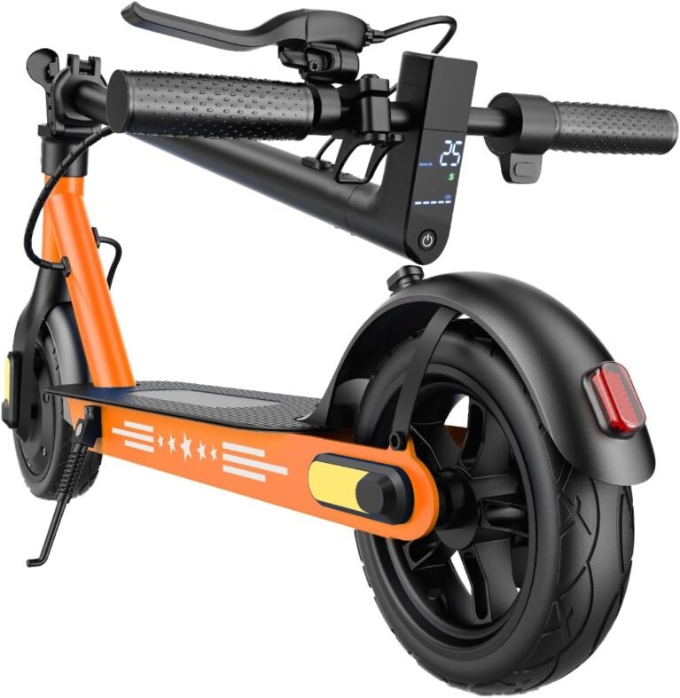 ApexSurge Electric Scooter for Adults,10" Solid Tires,350W Powerful Motor and Max 35/45KM Long Range,Top Speed 25KM/h,Dual Brake Stystem E Scooter, Lightweight and Foldable,APP Control,Max Load 120KG