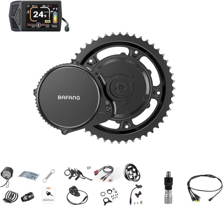BAFANG 36V 250W Ebike Conversion Kit - BBS01B Mid Drive Kit with 44T Chainring & EKD01 Display & Optional Battery, Compatible with 68-73mm Bottom Bracket MTB