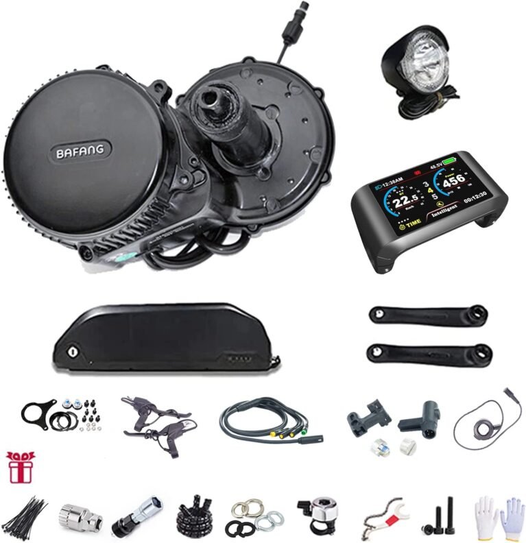 BAFANG Mid drive Motor with Battery 48V BBS01B BBS02B BBS03B G340 Uart/CAN Motor with Optional E-Bike Display Custom E-Bike Conversion Kits for BB68-120mm Mountain Bike