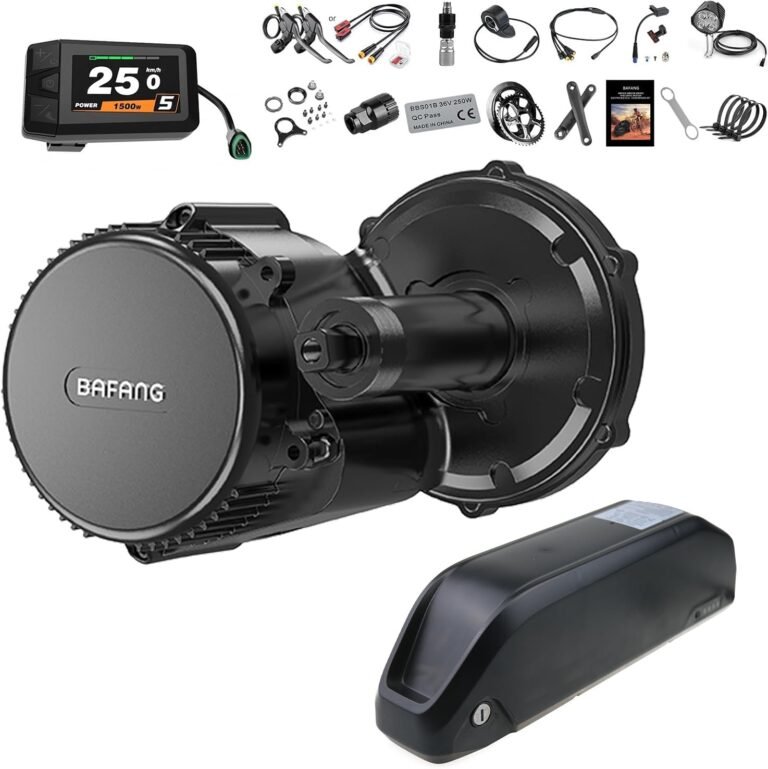 BAFANG Mid drive Motor with Battery 48V BBS01B BBS02B BBS03B G340 Uart/CAN Motor with Optional E-Bike Display Custom E-Bike Conversion Kits for BB68-120mm Mountain Bike