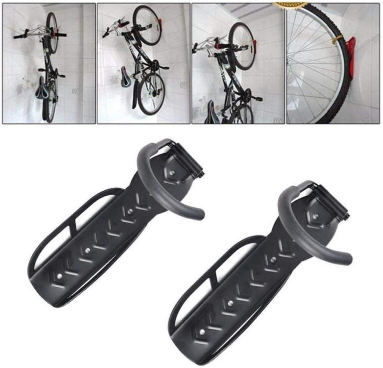 Bicycle Holders Home Storage Rack Wall Mounted Hanger Hook 2 PCS (Black)