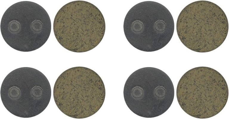 Bike Disc Brake Pads 4 Pairs Resin Oil Semi-Metal Round Pad Bicycle Accessories Brake Pads Replacement Cycling Road Mountain Bike Brake Pads for Bicycle Electric Bike Cycle