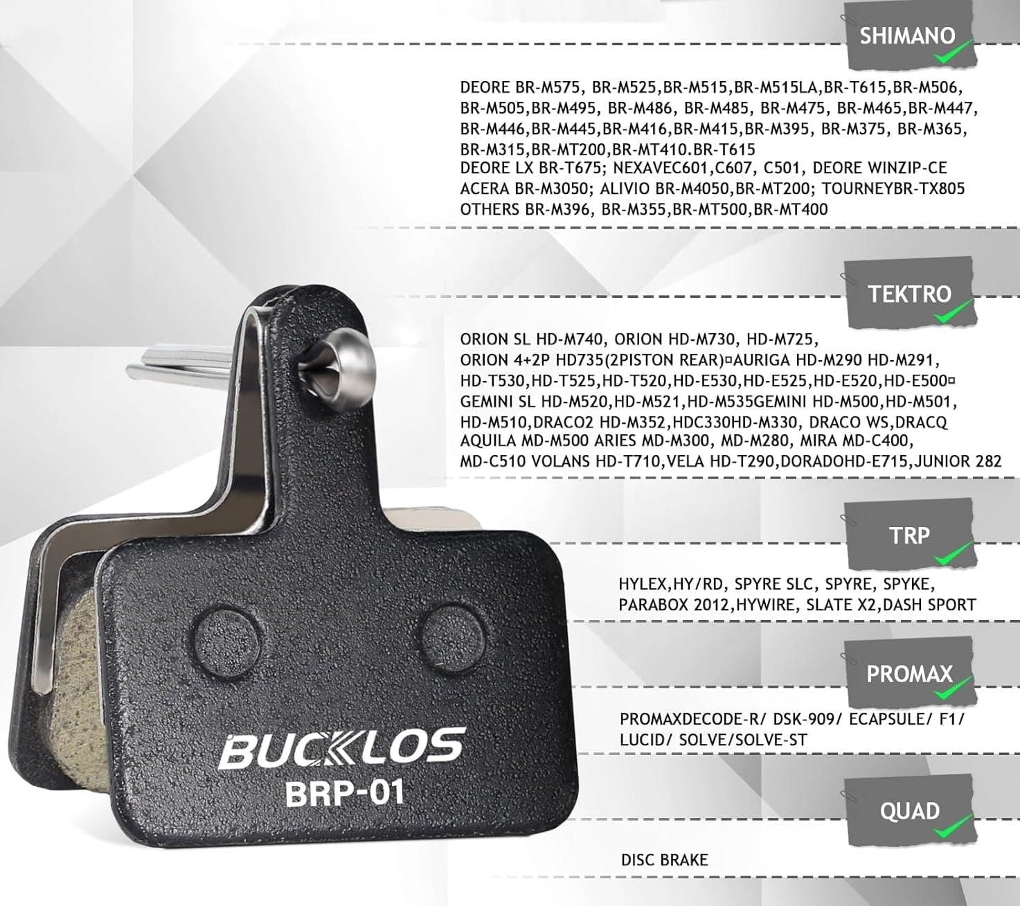 Bucklos Bike Brake Pads
