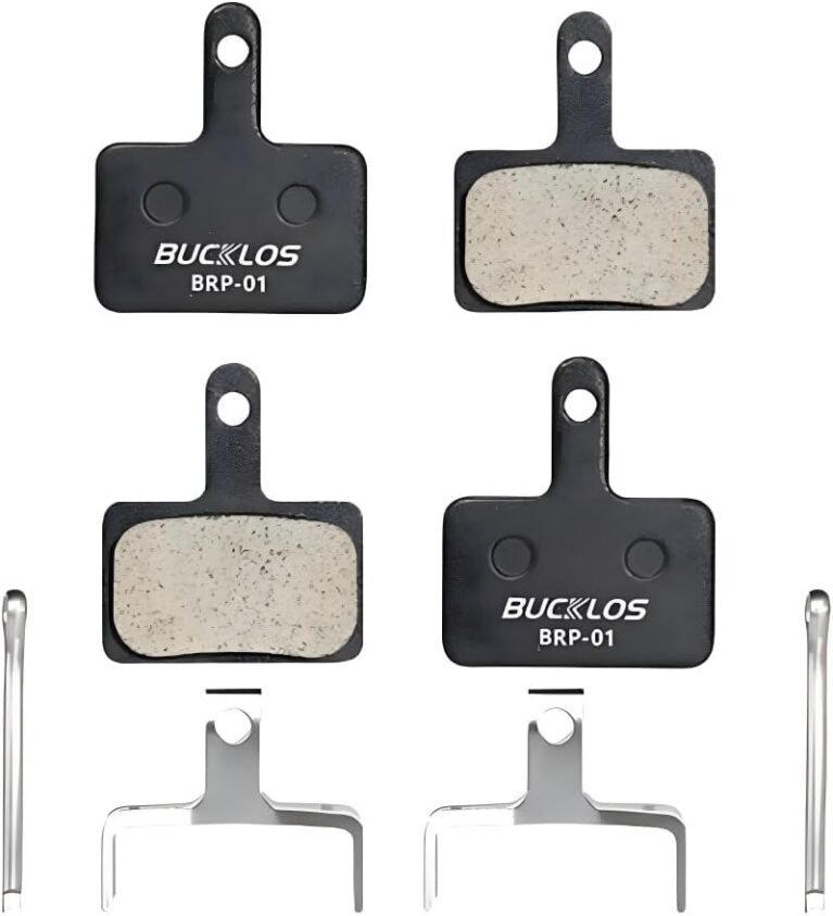 BUCKLOS Bike Brake Pads 4 Pairs Disc Brake Pads for Bicycle, mountain bike Electric Bike Brake Pads Replacement