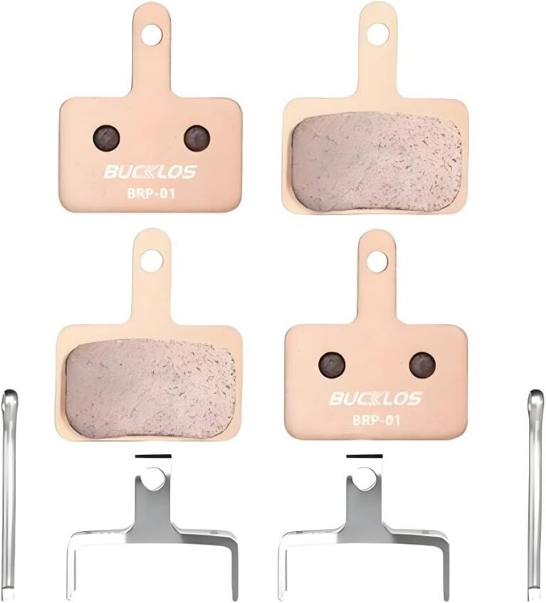 BUCKLOS Bike Brake Pads 4 Pairs Disc Brake Pads for Bicycle, mountain bike Electric Bike Brake Pads Replacement