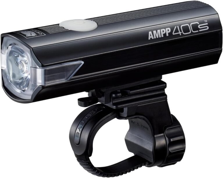 CatEye AMPP Super Bright LED Bicycle Front Lights - OptiCube Technology, IPX4 Waterproof Rated, FlexTight Easy Fit Bracket | USB Rechargeable Bike Light | Front Bike Lights | Bicycle Accessories