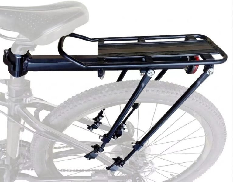 COMINGFIT 80KG Heavy Duty Bike Rear Rack, 2026 Upgraded Bicycle Cargo Rack, 4-Leg Double Strength, 2.0mm Thickened Universal for MTB Road City Kids Fat Tire Bike (3.5"), with Anti-Rub Guards