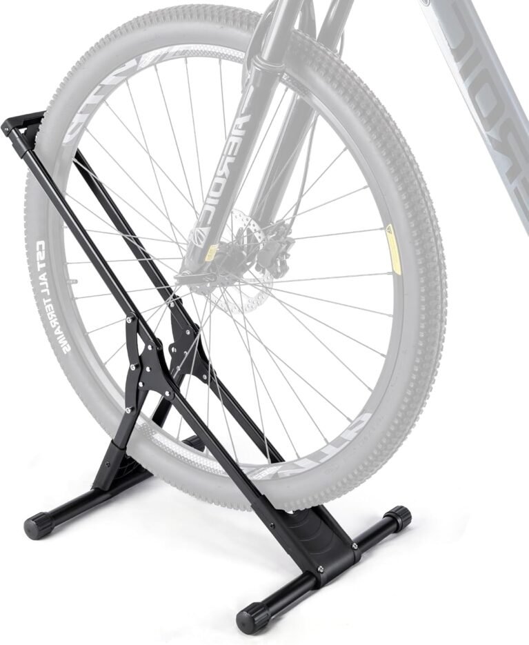 CXWXC Bicycle Stand for 20-29 Inch and 730C MTB, Road Bikes, Foldable Bicycle Stand, Floor, Indoor, Garage, Outdoor Storage (S101) (1, M)