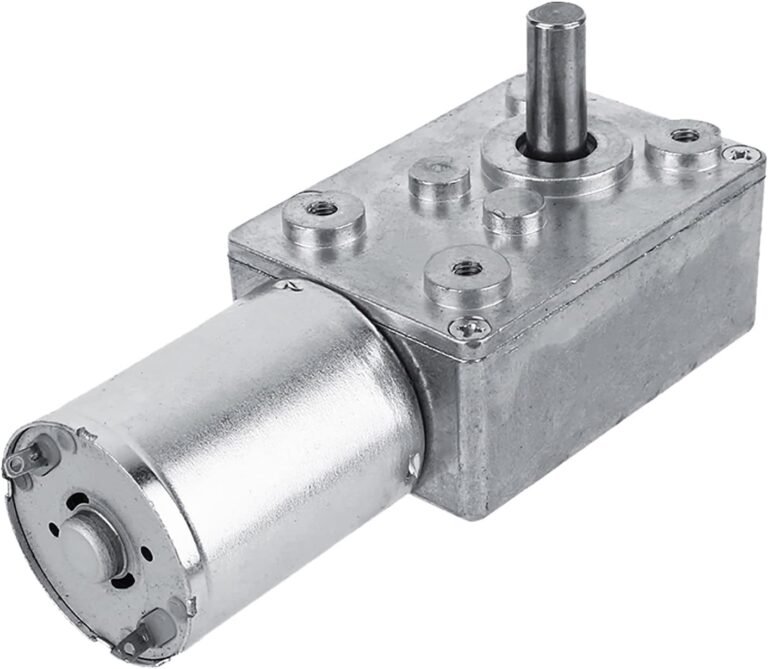 DC 12 V High Torque Turbo Motor, Electric Reduction Motor, Self-Locking Screw Gearbox Motor (20 RPM)