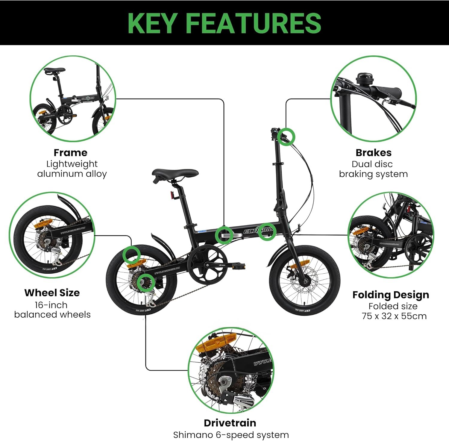 Ecosmo Lightweight Bike Parts