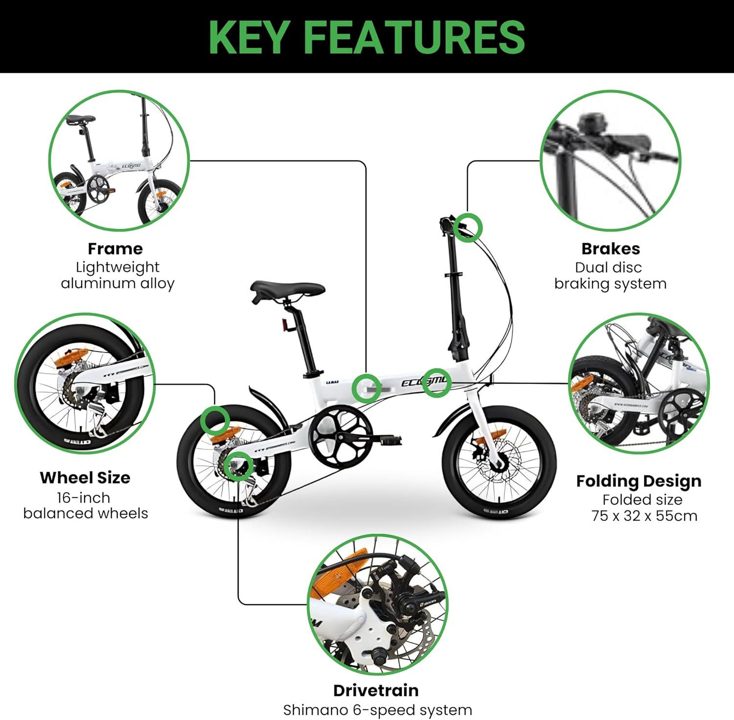 Ecosmo Lightweight Bike Parts