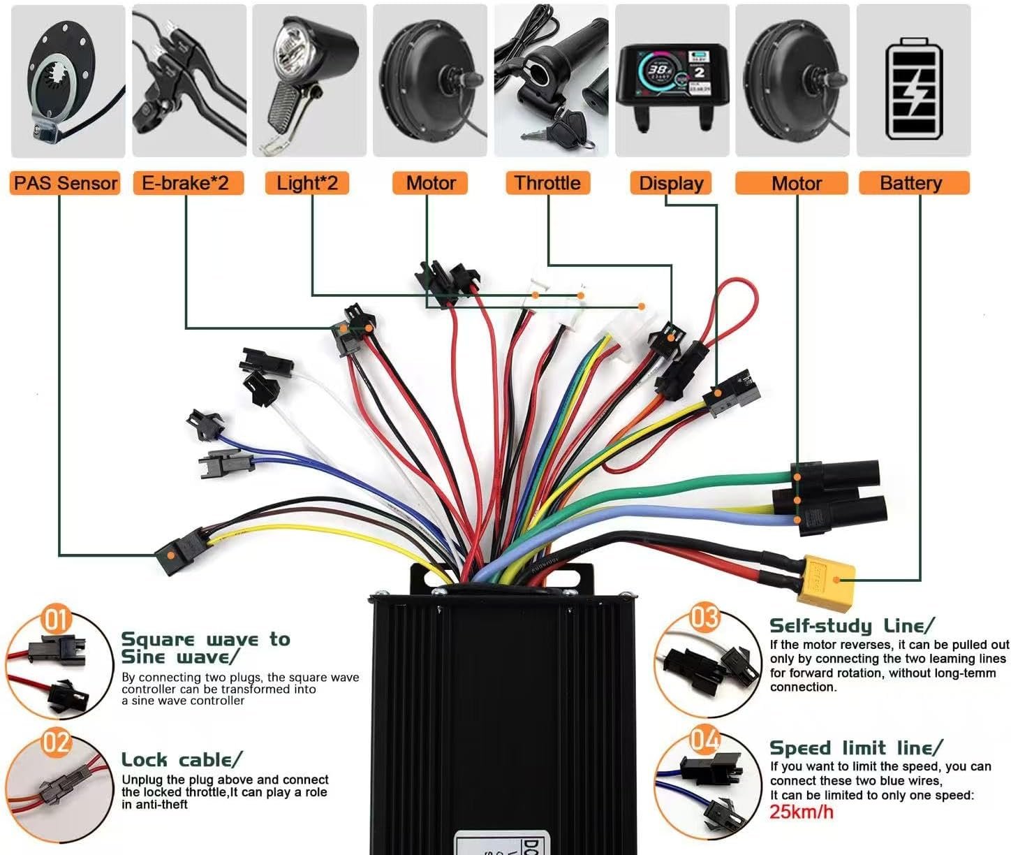 Electric Bike 200w52v Motor