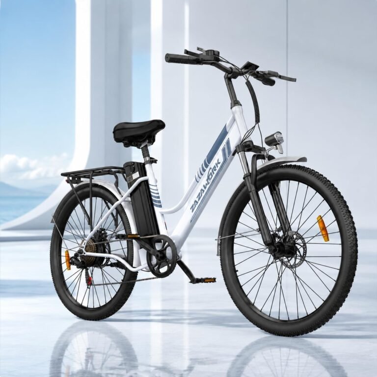E Bikes for Men Adults, 250W Electric Bike with 39nm Torque, 36V20AH Battery 100-120km Range, 7-Speed Disc Brake & Spring Shock Absorber, 26 Inch Electric Bicycle for Outdoor & Commute
