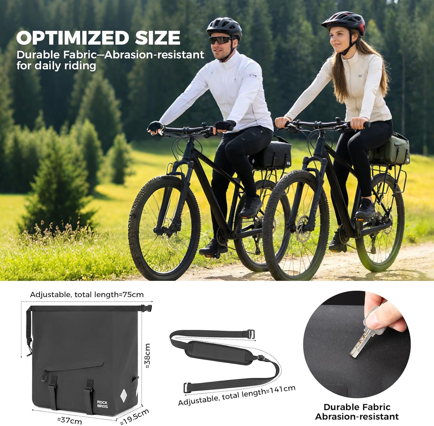 Electric Bike Accessory All Weather Riding Accessory Electric Bike Storage Bags for electric bike riders and smart electric mobility