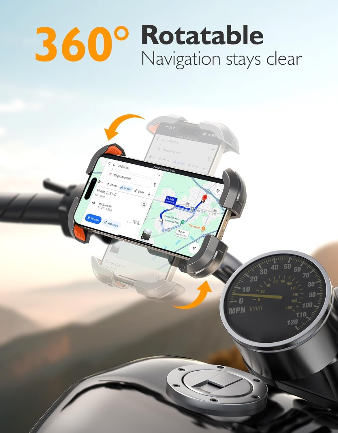 Electric Bike Accessory Daily Ride Rear Rack Electric Bike Phone Mounts for electric bike riders and smart electric mobility