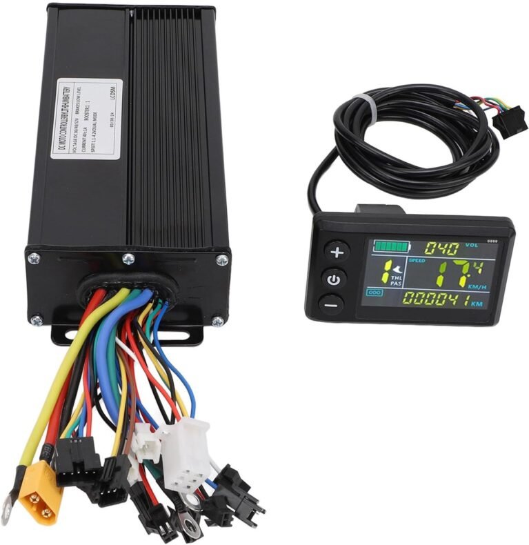 Electric Bike Brushless Motor Controller Kit, 36V 48V 52V 1500W 2000W 40A 3 Mode Sine Wave Controller S866 Color LCD Display Panel Kit