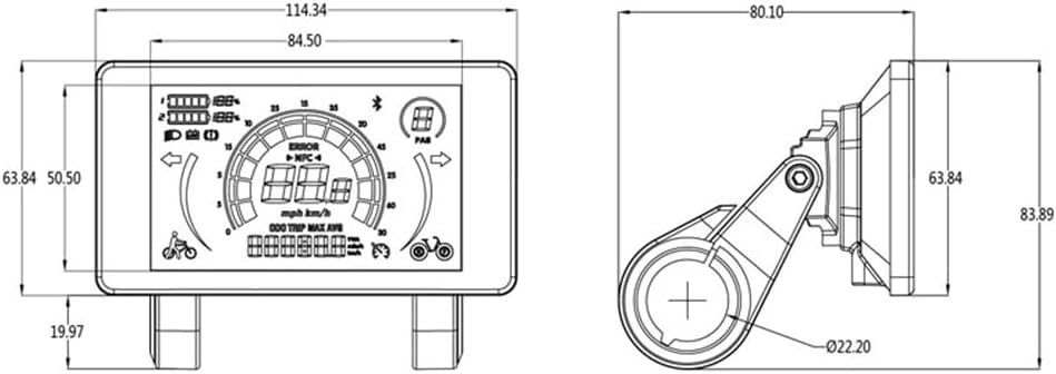 Electric Bike Colorful Lcd