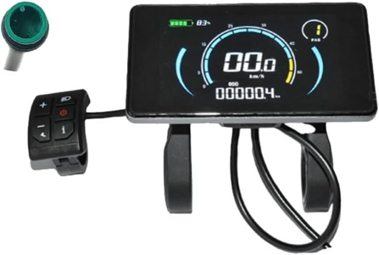 Electric Bike Colorful 808 LCD Display Meter 24V-72V Waterproof Connection Plug Ebike Intelligent Display