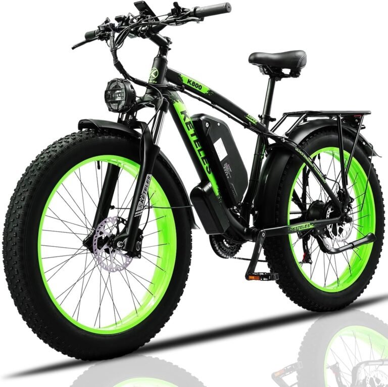 Electric Bike for Adult,Ebike with 48V 20AH Removable Battery, 70-110KM Long Range Electric Bike with Phone mount, 26" x4.0" All-Terrain Tires, Fat Tire Ebike Hydraulic Suspension 21-Speed
