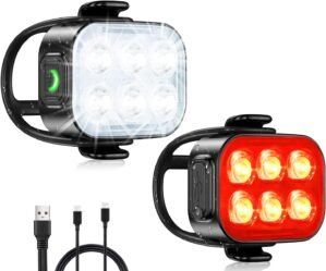Electric Bike Safety Gear Lightweight Reflective Gear Electric Bike Lights for electric bike riders and smart electric mobility