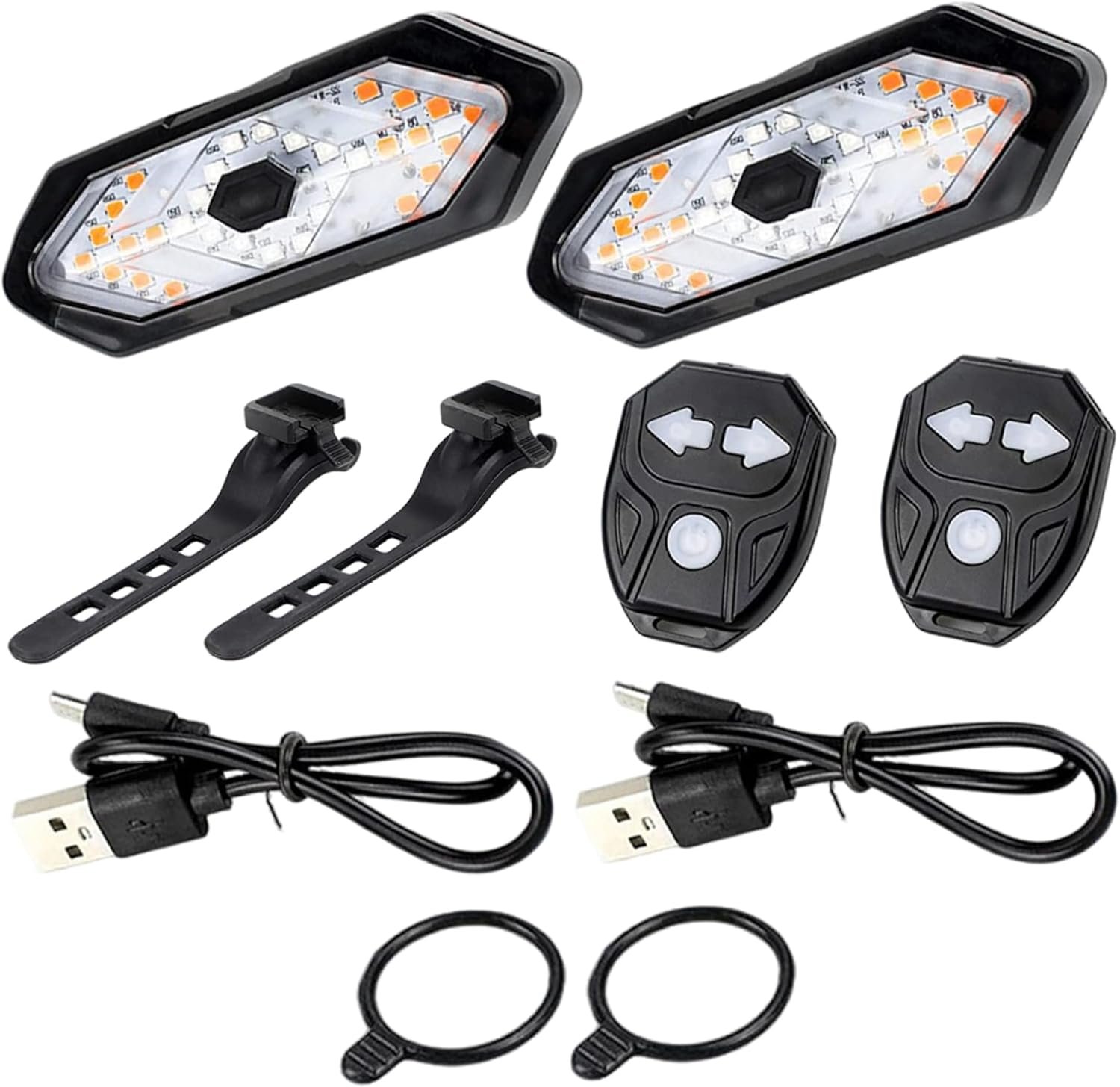 Electric Bike Safety Gear Lightweight Riding Protection Electric Bike Turn Signals for electric bike riders and smart electric mobility