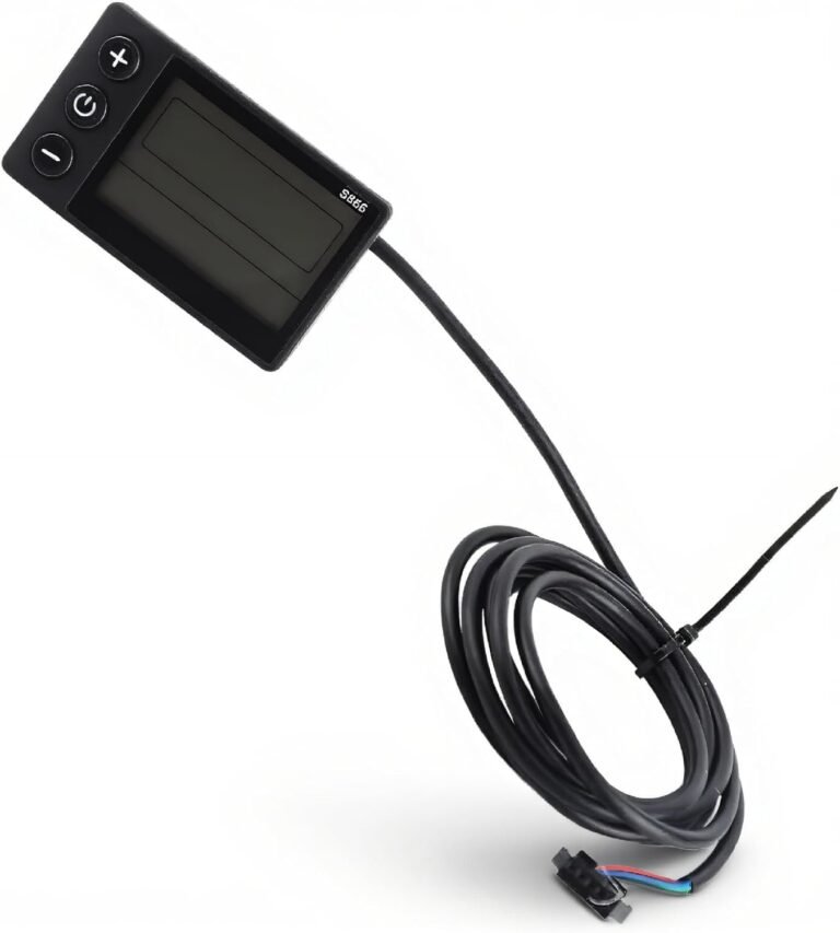 Ebike Screen S866 Electric Bike LCD Display,Waterproof Large Screen SM Plug LCD Display,Quick Convenient Button 24V 36V 48V,for 22.2mm Handlebars