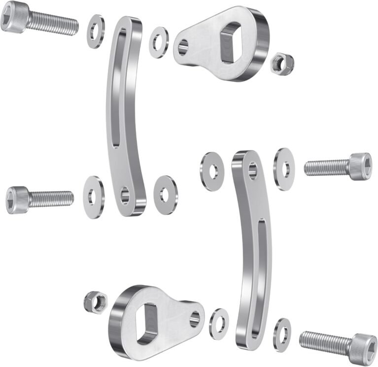 E Bike Torque Arm Set, Heavy Duty Universal, M14, Electric Bicycle E Bike Rear Axle, 6mm Thick, Made from Stainless Steel, Suit 1000W 2000W 3000W Motors.
