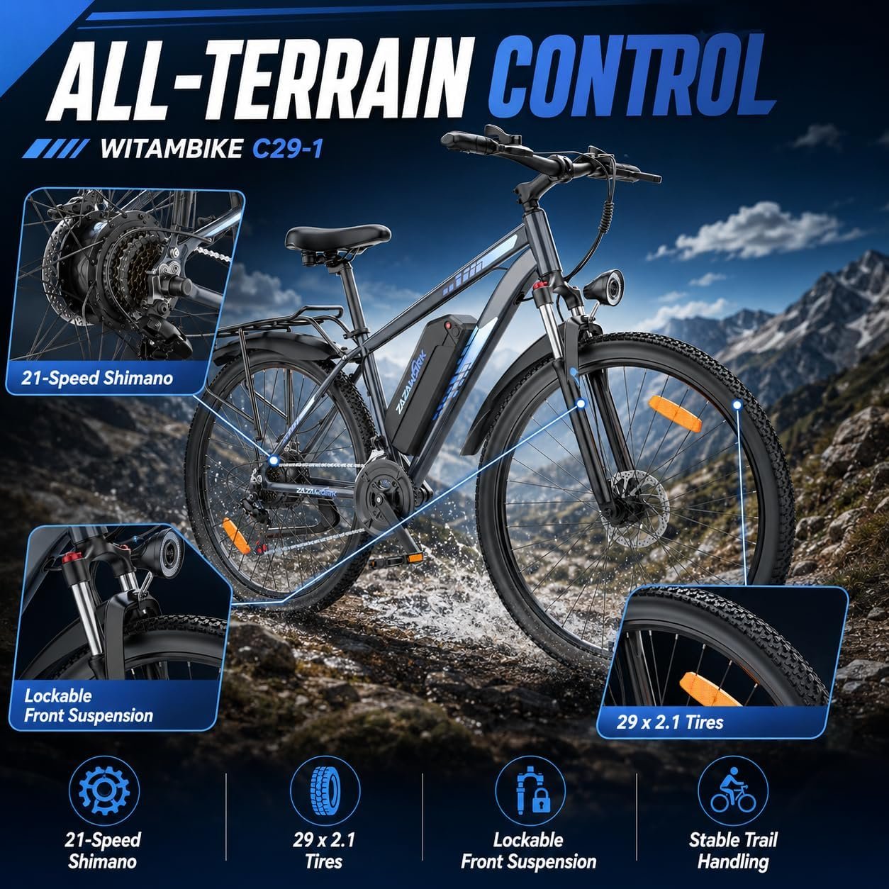 Electric Mountain Bike Fo