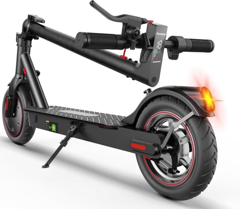 Electric Scooter,34KM Range 350W Motor Electric Scooter Adults with 8.5" Pneumatic Tires,42V 7.8Ah Battery,3 Speed Modes,Rear Disc + Electronic Brakes,120KG Load, APP Control