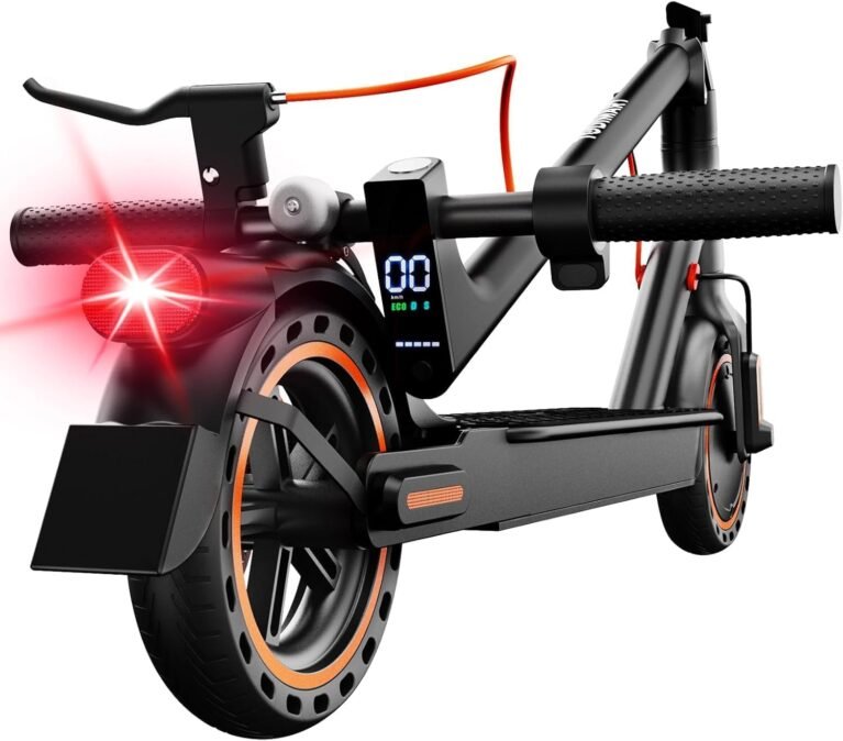 Electric Scooter Adult, 30-35km Range, 8.5" Ultra Light Electric Scooters for Adults and Teens, 36V 7.8Ah Battery, 350W Motor, 3 Speed Mode, TODIMART T series Foldable E Scooter