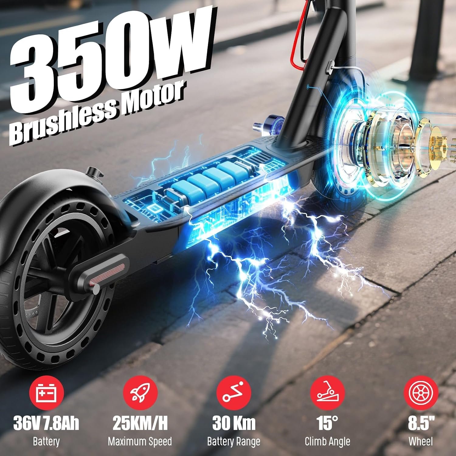Electric Scooter Commuter Daily Scooter Adult Electric Scooters for electric bike riders and smart electric mobility